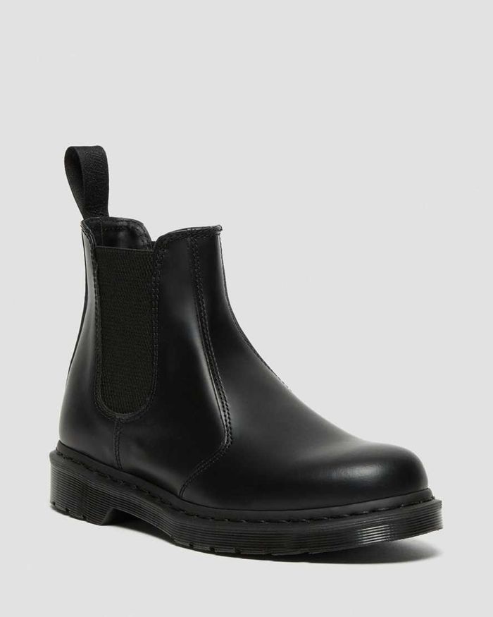 Dr Martens Mens 2976 Mono Smooth Leather Chelsea Boots Black - 68145WXOR